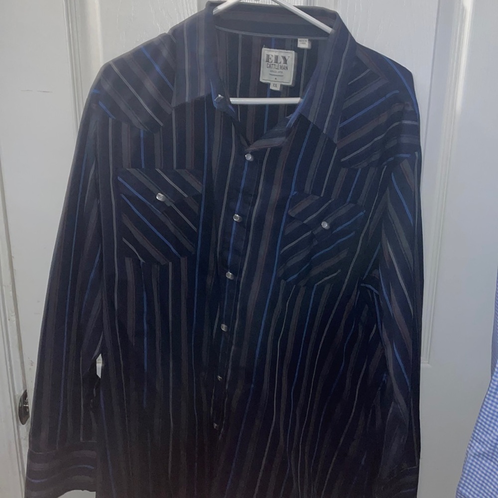 ELY CATTLEMAN WESTERN SHIRT SIZE-XXL